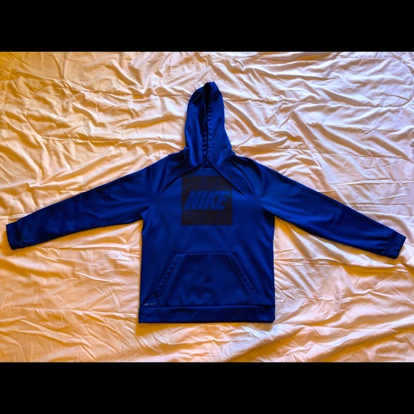 Blue Dri-Fit Nike Hoodie - Picture 2 of 8